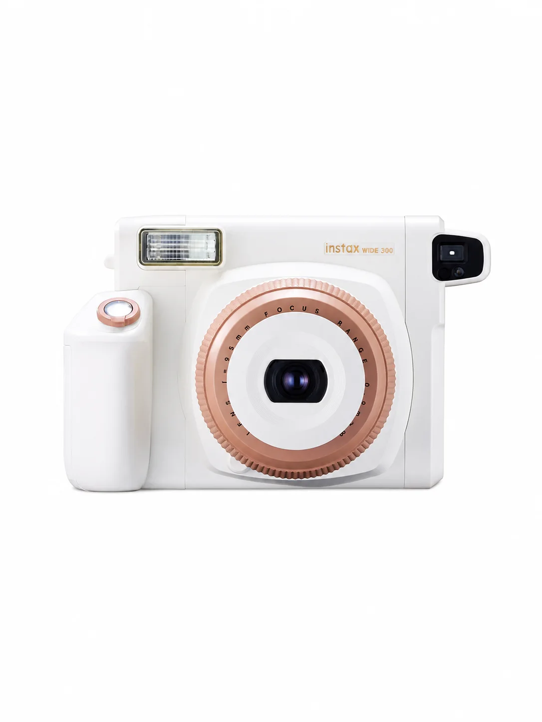White Toffee Fujifilm Instax Wide 300 instant camera